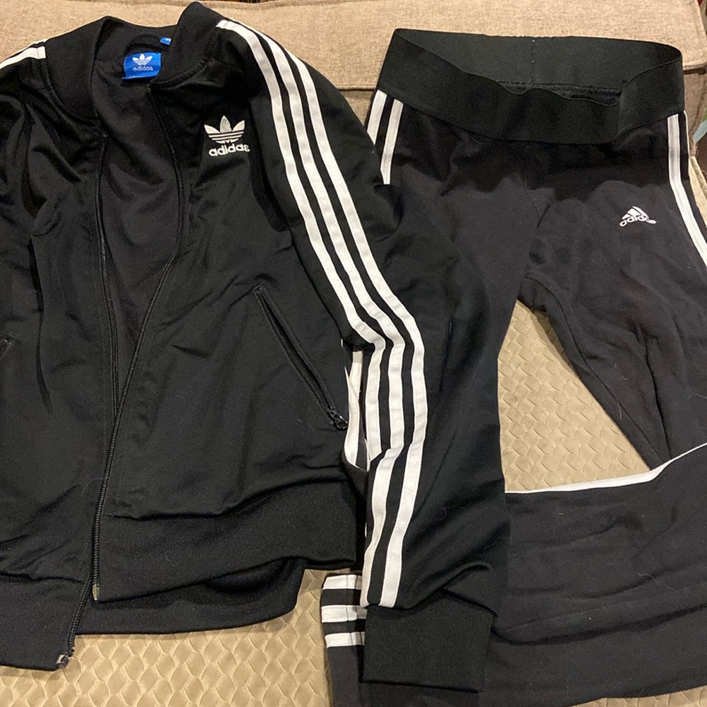 Adidas pants and jacket set, size XS, good condition